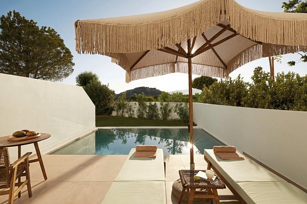 Absolute Kiotari Resort - Wohnbeispiel Suite Gartenblick (Zimmercodierung WBG)