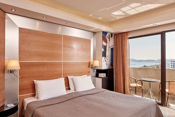 Esperos Mare - Wohnbeispiel Doppelzimmer seitl. Meerblick (Zimmercodierung D1N)