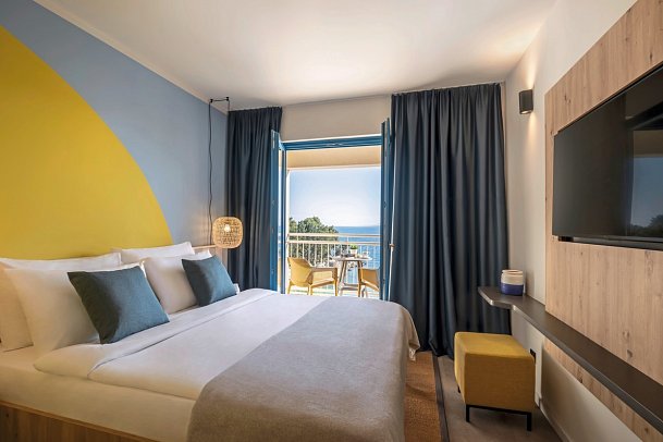 Sunny Krk by Valamar - Wohnbeispiel Zimmer für 2 Meerblick (Zimmercodierung D1M)