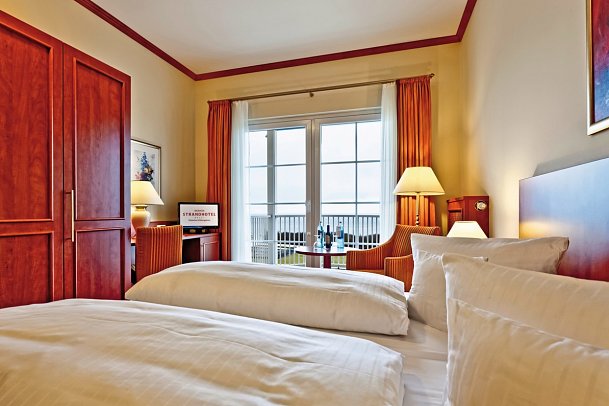 Morada Strandhotel Ostseebad Kühlungsborn - Wohnbeispiel Doppelzimmer Meerblick (Zimmercodierung D1M)