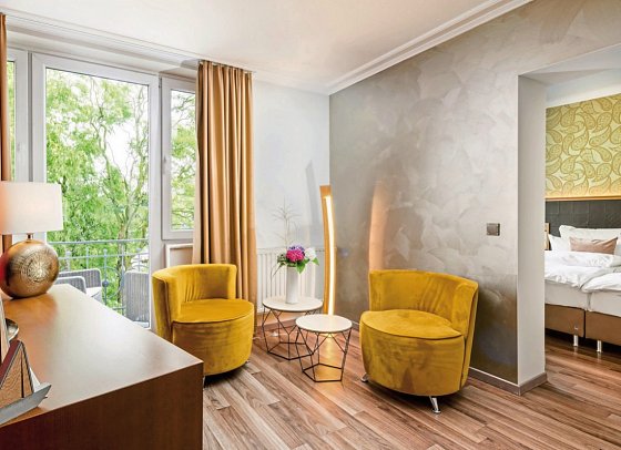 Hotel Residenz Waldkrone - Wohnbeispiel Juniorsuite (Zimmercodierung JB1)