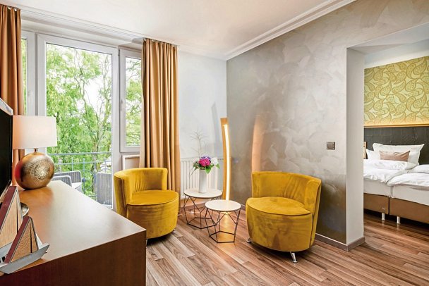 Hotel Residenz Waldkrone - Wohnbeispiel Juniorsuite (Zimmercodierung JB1)