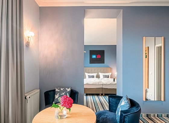 Hotel Residenz Waldkrone - Wohnbeispiel Juniorsuite (Zimmercodierung JB1)