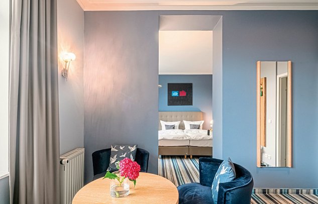 Hotel Residenz Waldkrone - Wohnbeispiel Juniorsuite (Zimmercodierung JB1)