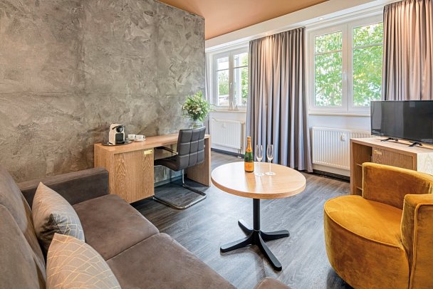 Hotel Residenz Waldkrone - Wohnbeispiel Appartement 1 Schlafzimmer (Zimmercodierung AB1)