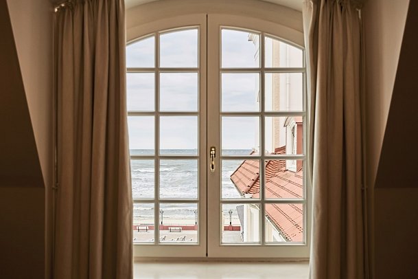 A-ROSA Kurhaus Binz - Ausblick Doppelzimmer Meerblick (Zimmercodierung D1M)