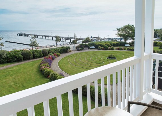 A-ROSA Ostseehotel Kühlungsborn - Beispiel Ausblick Doppelzimmer Meerseite (Zimmercodierung D1M)