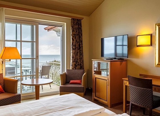 A-ROSA Ostseehotel Kühlungsborn - Wohnbeispiel Doppelzimmer Meerseite (Zimmercodierung D1M)