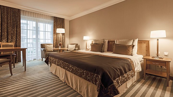 A-ROSA Strandidyll Heringsdorf - Wohnbeispiel Doppelzimmer Landseite Balkon (Zimmercodierungen DF1, DF2 & DF3)