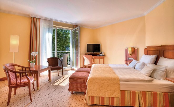 Hotel zur Post - ein Rovell Hotel - Wohnbeispiel Doppelzimmer Komfort Balkon (Zimmercodierung DB2)