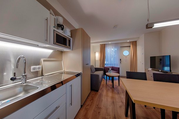 Aquamaris Strandresidenz Rügen - Wohnbeispiel Appartement 30 qm (Zimmercodierungen A2L & AB1)