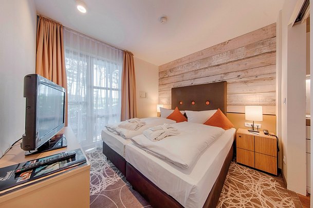 Aquamaris Strandresidenz Rügen - Wohnbeispiel Appartement 30 qm (Zimmercodierungen A2L & AB1)