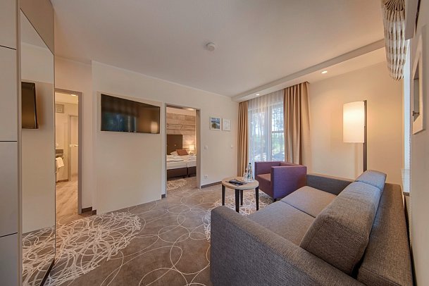 Aquamaris Strandresidenz Rügen - Wohnbeispiel Appartement 45 qm (Zimmercodierungen OB2 & OB3)