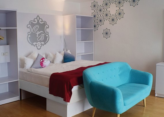 Ostseehotel Baabe - family & SPA - Wohnbeispiel Familienzimmer Balkon oder Terrasse (Zimmercodierung FB1)