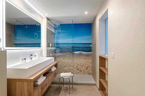 Cliff Hotel Rügen - Beispiel Bad (Zimmercodierungen DD1 & JB1)