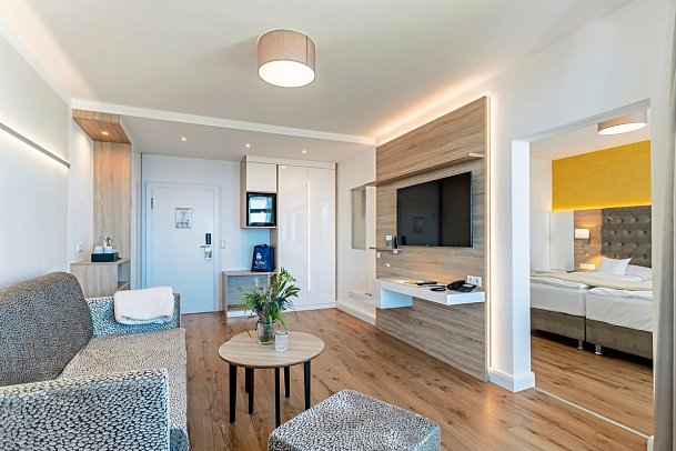Cliff Hotel Rügen - Wohnbeispiel Doppelzimmer Deluxe (Zimmercodierung DD1)
