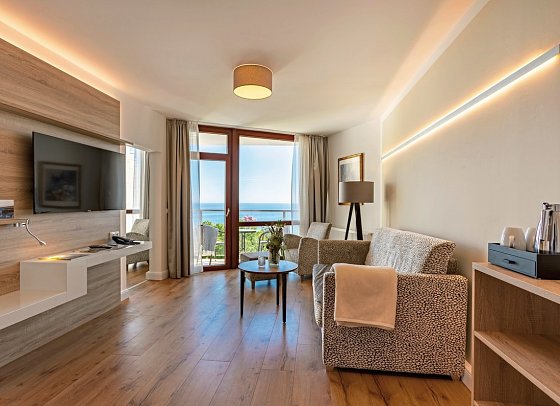 Cliff Hotel Rügen - Wohnbeispiel Doppelzimmer Deluxe Meerblick
