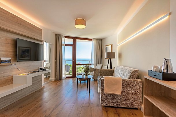 Cliff Hotel Rügen - Wohnbeispiel Doppelzimmer Deluxe Meerblick