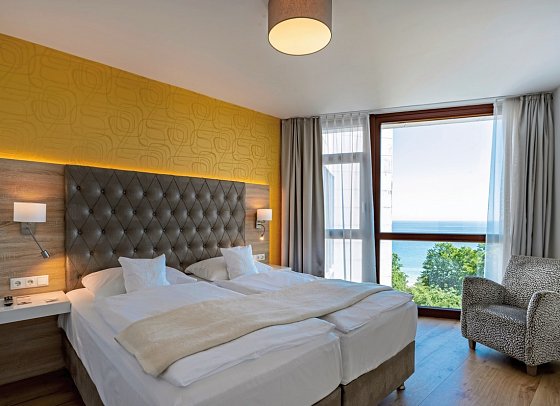 Cliff Hotel Rügen - Wohnbeispiel Doppelzimmer Deluxe Meerblick