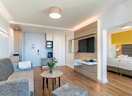 Cliff Hotel Rügen - Wohnbeispiel Doppelzimmer Deluxe (Zimmercodierung DD1)