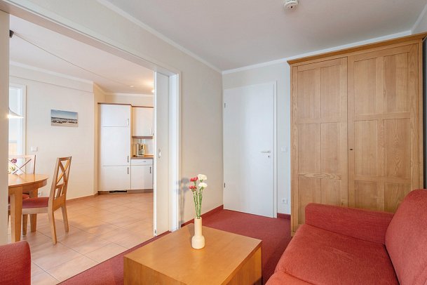 Seepark Sellin Ferienwohnungen - Wohnbeispiel Appartement Typ X ca. 52 qm (Zimmercodierung OB3)