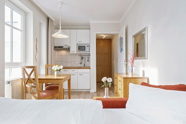 Seepark Sellin Ferienwohnungen - Wohnbeispiel Appartement Typ P ca. 20 qm (Zimmercodierung AB1)