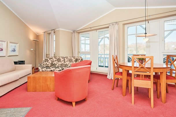 Seepark Sellin Ferienwohnungen - Wohnbeispiel Appartement Typ W ca. 70 qm (Zimmercodierung PB3)