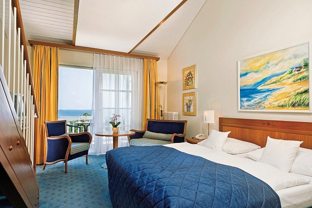 Kleine Strandburg Zinnowitz - Wohnbeispiel Appartement Maisonette Meerseite (Zimmercodierung MBC)