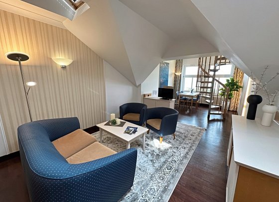 Asgard´s Hotels (Asgard & Midgard & Meereswarte) - Wohnbeispiel Appartement 1 Schlafzimmer Seeseite (Zimmercodierung AB2)