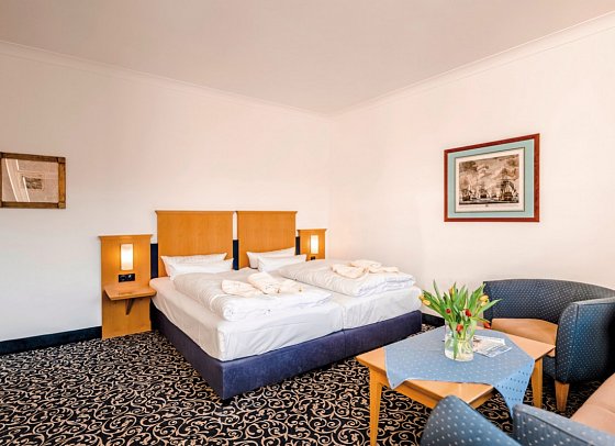 Asgard´s Hotels (Asgard & Midgard & Meereswarte) - Wohnbeispiel Appartement 1 Schlafzimmer Waldseite mit Balkon (Zimmercodierung AB3)