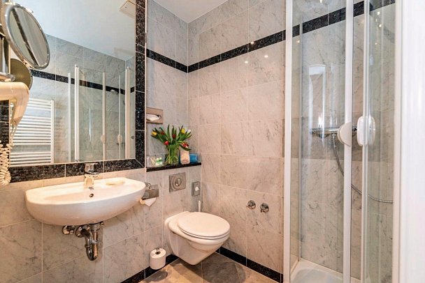 Aparthotel Seeschlösschen - Beispiel Bad Studio zur Alleinnutzung (Zimmercodierung SB1)