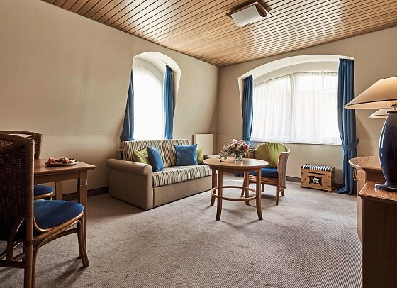 aja Strandhotel Bansin - Wohnbeispiel Juniorsuite (Zimmercodierung JB1)