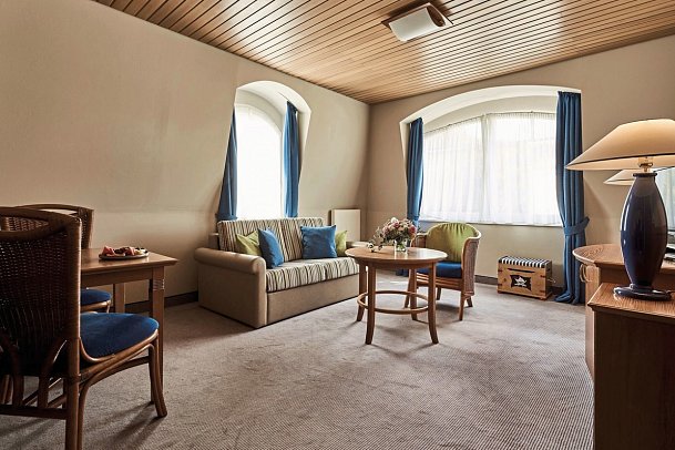 aja Strandhotel Bansin - Wohnbeispiel Juniorsuite (Zimmercodierung JB1)