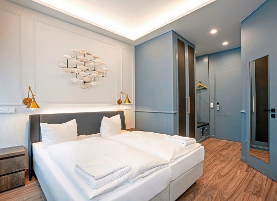 SEETELHOTEL Pommerscher Hof - Wohnbeispiel Doppelzimmer Landseite (Zimmercodierungen DB1 & DB9)
