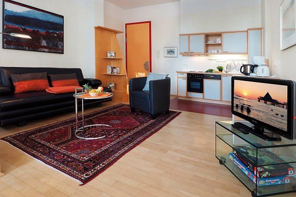 SEETELHOTEL Villa Esplanade & Aurora - Wohnbeispiel Appartement 1 Schlafzimmer (Zimmercodierung AB1)