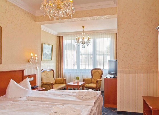 SEETELHOTEL Villa Esplanade & Aurora - Wohnbeispiel Doppelzimmer Landseite (Zimmercodierung DBL)