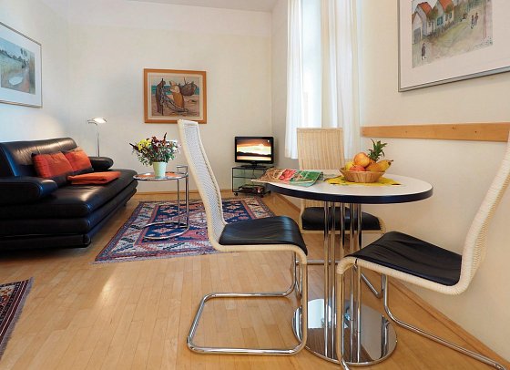 SEETELHOTEL Villa Esplanade & Aurora - Wohnbeispiel Appartement 1 Schlafzimmer (Zimmercodierung AB1)