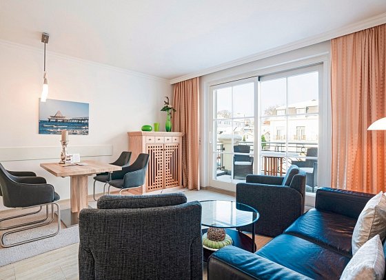 SEETELHOTEL Ostseeresidenz Heringsdorf - Wohnbeispiel Appartement 1 Schlafzimmer (Zimmercodierung AB1)