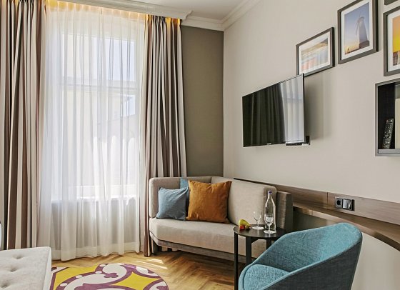 SEETELHOTEL Ostseehotel Ahlbeck mit Villa Strandschloss - Wohnbeispiel Doppelzimmer Landseite Düne (Zimmercodierung DBL)