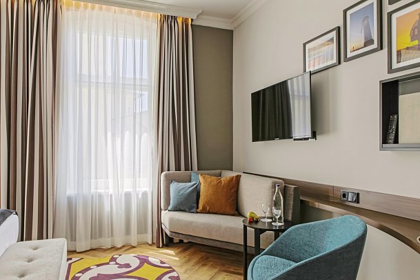 SEETELHOTEL Ostseehotel Ahlbeck mit Villa Strandschloss - Wohnbeispiel Doppelzimmer Landseite Düne (Zimmercodierung DBL)