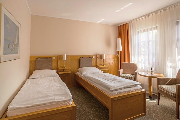 Ringhotel Warnemünder Hof - Wohnbeispiel Doppelzimmer Economy (Zimmercodierung DE2)