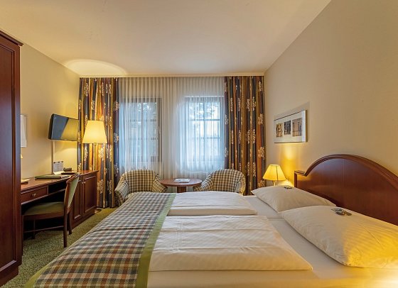 Ringhotel Warnemünder Hof - Wohnbeispiel Doppelzimmer Economy (Zimmercodierung DE2)