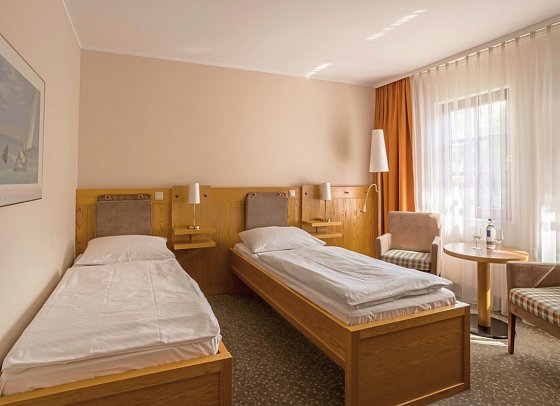 Ringhotel Warnemünder Hof - Wohnbeispiel Doppelzimmer Economy (Zimmercodierung DE2)