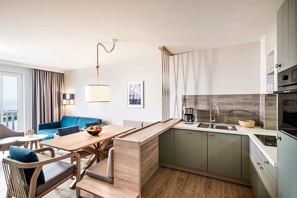 BEECH Resort Boltenhagen - Wohnbeispiel Appartement 3 Schlafzimmer Typ 3 ca. 65 qm (Zimmercodierung PB3)