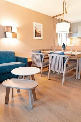 BEECH Resort Boltenhagen - Wohnbeispiel Appartement 1 Schlafzimmer Typ 1 ca. 43 qm (Zimmercodierung AB2)