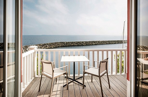 BEECH Resort Boltenhagen - Beispiel Ausblick (Zimmercodierungen AB2, OB1 & PB3)