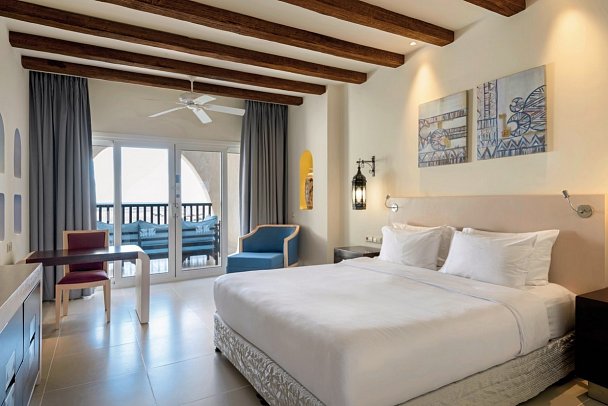 Hilton Marsa Alam Nubian Resort - Wohnbeispiel Doppelzimmer Select seitl. Meerblick (Zimmercodierung DNN)