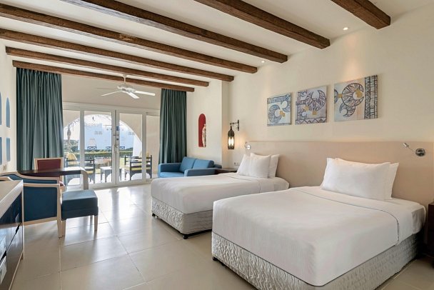 Hilton Marsa Alam Nubian Resort - Wohnbeispiel Doppelzimmer Deluxe Gartenblick (Zimmercodierungen DD4 & DCG)
