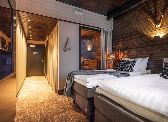 Lapland Hotels Sky Ounasvaara - Wohnbeispiel Mystique DeLuxe (mit Sauna) (Zimmercodierung DD1)
