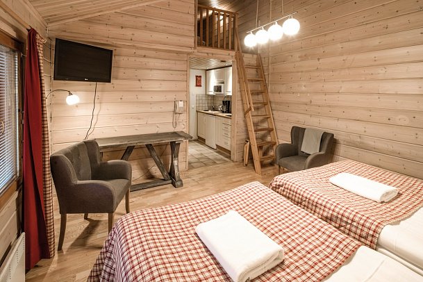 Lapland Hotels Ounasvaara Chalets - Wohnbeispiel Standard Apartment (Zimmercodierung AB1)